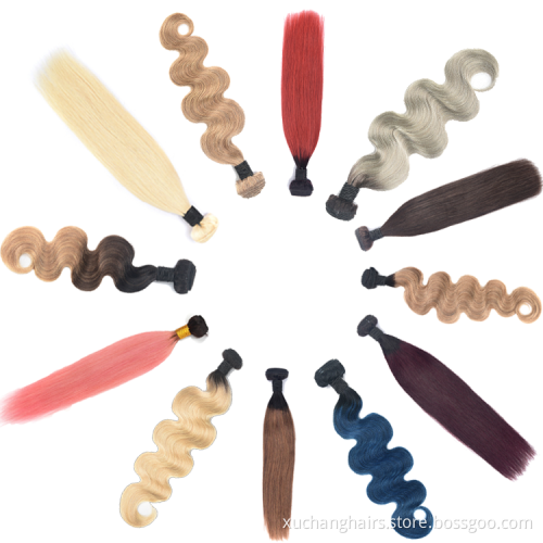 Hot Sale Colored Ombre Color Hair Lace Front Wig Virgin Human Hair Extensions Wigs For Christmas